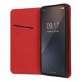 smart pro book leather case for samsung s25 ultra claret extra photo 2