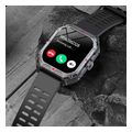 lamtech sport watch bt51 health sensor sport tracking square tft 202 display black lam113485 extra photo 2