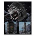 lamtech sport watch bt51 health sensor sport tracking square tft 202 display black lam113485 extra photo 4