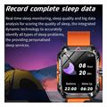 lamtech sport watch bt51 health sensor sport tracking square tft 202 display borange lam11349 extra photo 3