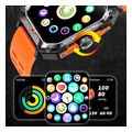 lamtech sport watch bt51 health sensor sport tracking square tft 202 display borange lam11349 extra photo 7