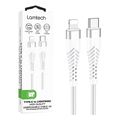 lamtech hq unbreakable cable type c to lightning white 1m lam112754 extra photo 2