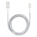 lamtech lightning to usb high quality unbreakable cable silver 2m lam450282 extra photo 1