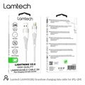 lamtech lightning to usb high quality unbreakable cable silver 2m lam450282 extra photo 9