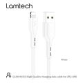 lamtech charging datacable lightning 2m white lam441013 extra photo 4