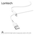 lamtech charging datacable lightning 2m white lam441013 extra photo 7
