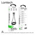 lamtech charging datacable lightning 2m black lam444526 extra photo 4
