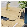 lamtech charging datacable lightning 2m black lam444526 extra photo 6