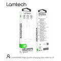 lamtech charging datacable lightning 1m white lam439881 extra photo 8