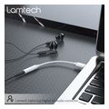 lamtech lightning adapter cable audio jack 35mm white lam063005 extra photo 2