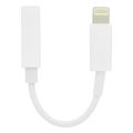 lamtech lightning adapter cable audio jack 35mm white lam063005 extra photo 3