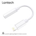 lamtech lightning adapter cable audio jack 35mm white lam063005 extra photo 7