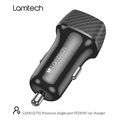 lamtech premium fast in car charger type c pd30w black lam112792 extra photo 7