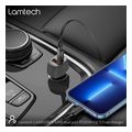 lamtech dual port car fast charger type c pd 25w usb 18w black lam023855 extra photo 5