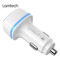 lamtech 2xusb 24a car charger for mobile phones white lam081734 extra photo 1