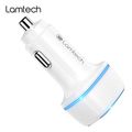 lamtech 2xusb 24a car charger for mobile phones white lam081734 extra photo 4