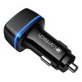 lamtech 2xusb 24a car charger for mobile phones black lam081741 extra photo 1