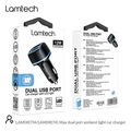 lamtech 2xusb 24a car charger for mobile phones black lam081741 extra photo 5