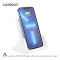 lamtech wireless fast charger 15w with stand white lam113355 extra photo 1