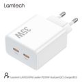 lamtech dual type c fast charger pd35w white lam113096 extra photo 4