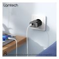 lamtech fast charger type c pd20w black lam112716 extra photo 6