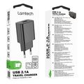 lamtech usb travel charger 21a black lam022155 extra photo 2