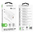 lamtech quick charger usb30 18w with type c cable 1m white lam021998 extra photo 2