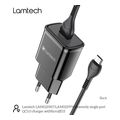 lamtech quick charger usb30 18w with micro usb cable 1m black lam021967 extra photo 4