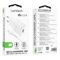 lamtech wall charger qc30 18w with lightning cable 1m white lam020182 extra photo 1