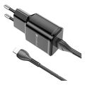 lamtech wall charger qc30 18w with lightning cable 1m black lam020151 extra photo 1