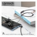 lamtech fashionable 35mm earphones with mic black lam111719 extra photo 5