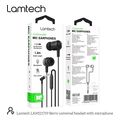 lamtech fashionable 35mm earphones with mic black lam111719 extra photo 7