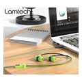 lamtech handsfree with mic 35mm jack green lam021387 extra photo 1