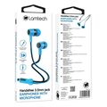 lamtech handsfree with mic 35mm jack blue lam021349 extra photo 1
