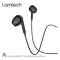 lamtech handsfree stereo 35mm jack with mic black lam020977 extra photo 1