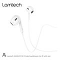 lamtech lightning wired earphones with microphone white lam111740 extra photo 1
