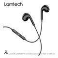 lamtech type c mobile earphones with microphone black lam020946 extra photo 3