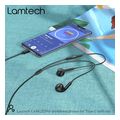 lamtech type c mobile earphones with microphone black lam020946 extra photo 7