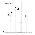 lamtech type c mobile earphones with microphone white lam020939 extra photo 1