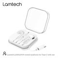 lamtech type c mobile earphones with microphone white lam020939 extra photo 3