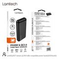 lamtech powerbank 20000mah qc30 pd20w black lam112907 extra photo 8