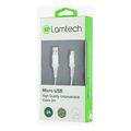 lamtech micro usb high quality unbreakable cable silver 2m lam450275 extra photo 2
