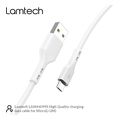 lamtech datacable micro usb 2m white lam440993 extra photo 2