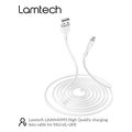 lamtech datacable micro usb 2m white lam440993 extra photo 6