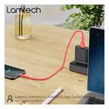 lamtech datacable micro usb 1m red lam445165 extra photo 2
