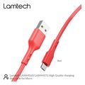 lamtech datacable micro usb 1m red lam445165 extra photo 3