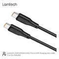 lamtech charge and data cable type c to type c 60w 1m black lam114406 extra photo 1