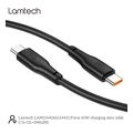 lamtech charge and data cable type c to type c 60w 1m black lam114406 extra photo 2