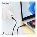 lamtech charge and data cable type c to type c 60w 1m black lam114406 extra photo 4