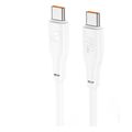 lamtech charge and data cable type c to type c 60w 1m white lam113126 extra photo 1